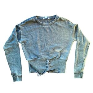 American Eagle Gray Lightweight Sweatshirt XS